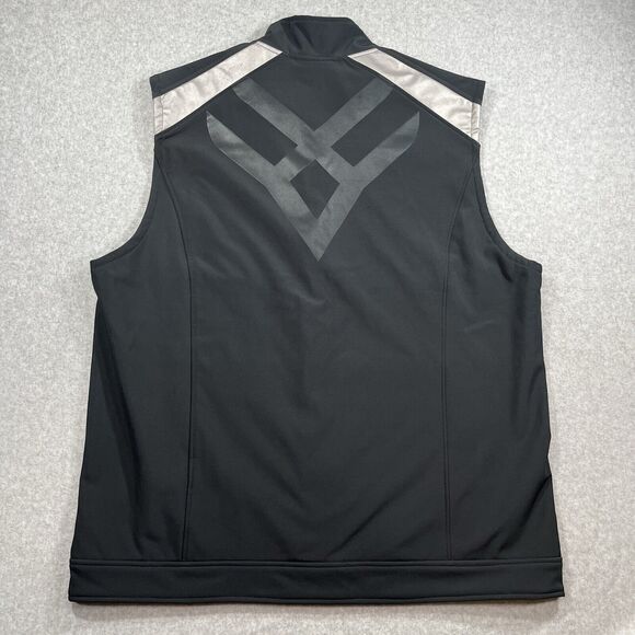 HAWX Men’s XL Black Reflective Softshell Moto Work Vest Water Resistant NWT - Picture 8 of 12